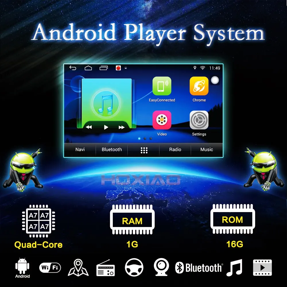 Cheap 2 din Car Android Gps Radio Player For Toyota Camry Viso Corolla Wish Altis 4500 Nissan Size 200*100 AUTO Gps Android car dvd 8