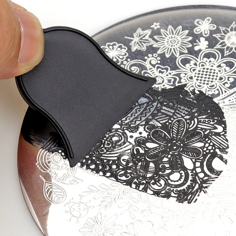

10Pcs/Lot Scraper Bell Tools Stamping Nail Art Scraper Set Nail Stamp Plates Manicure Polish Image Template Tool