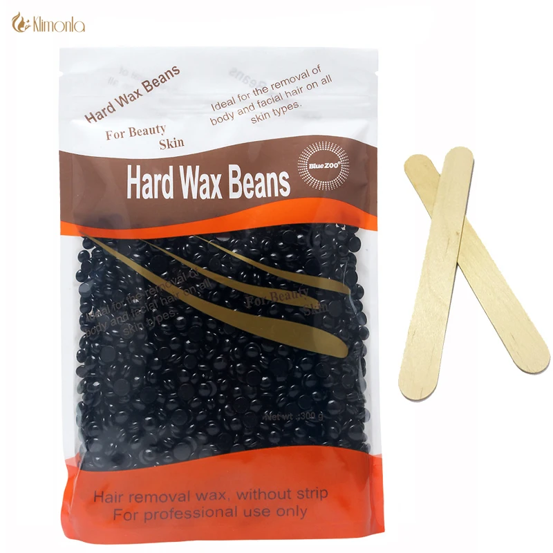 

New Hot Selling High Quality Black 300g Wax Bean No Strip Depilatory Hot Film Hard Wax Pellet Waxing Bikini Hair Removal Bean