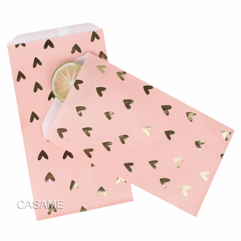 

Gift Box Candy Box Kraft Bag Paper gold Goodie Bags Printed Treat Bags Paper Birthday Party Wedding decoration ribbon foil