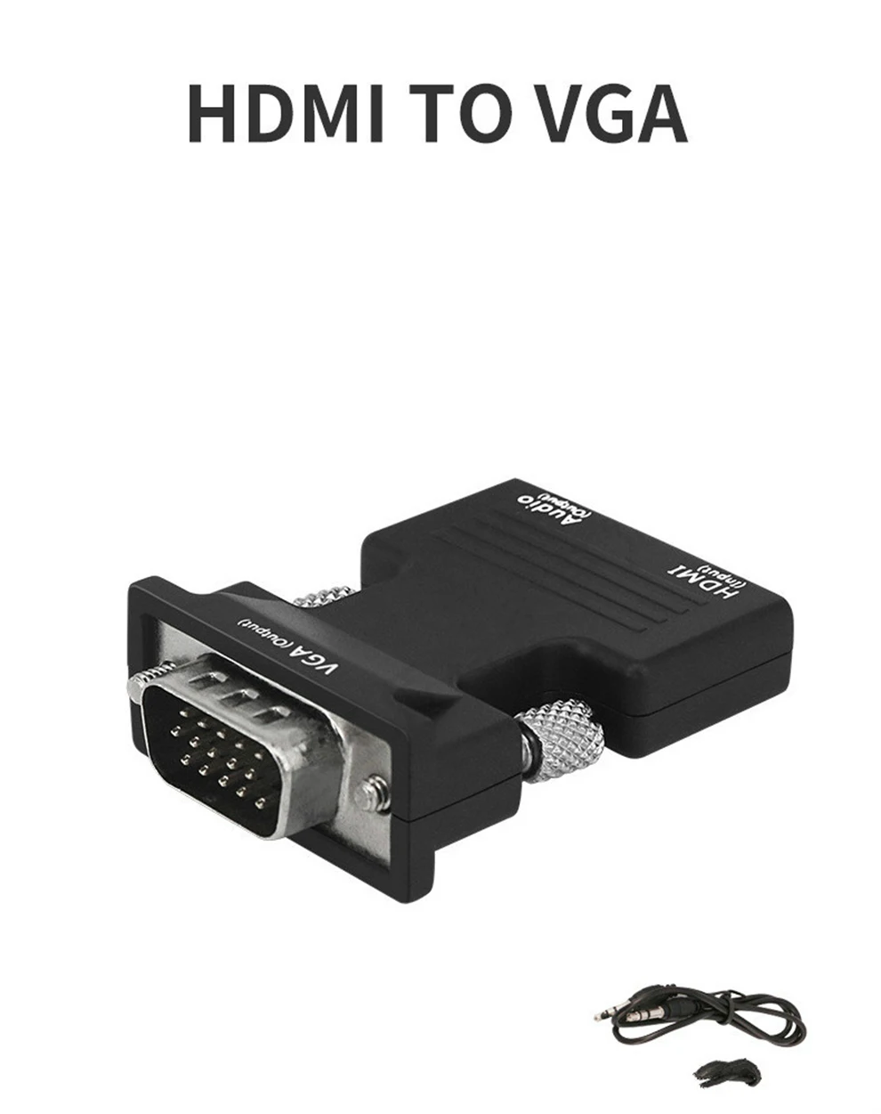 1080P HDMI Женский VGA Мужской конвертер адаптер с аудио кабель конвертер кабель для ПК ноутбук ТВ коробка проектор PS4 HD ТВ монитор