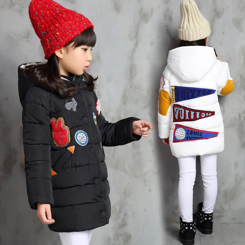 Г. новинка детское зимнее пальто девочки в зимнем пальто хлопковое утепленное корейское пальто