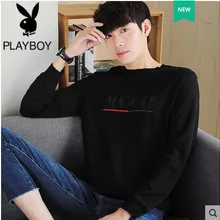 Осенний мужской красивый джемпер с длинными рукавами и круглым вырезом, свитер, Молодежная рубашка, толстовка