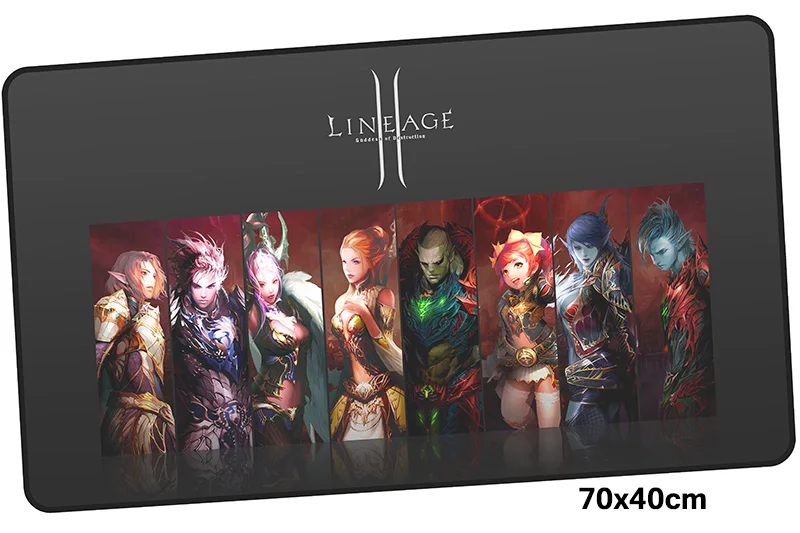 Size 700x400X2MM Lineage 2 коврик для мыши геймер 700x400 мм notbook коврик для мыши большой игровой коврик для мыши большой профессиональный коврик для мыши стол для компьютера padmouse - Цвет: Size 700x400X2MM