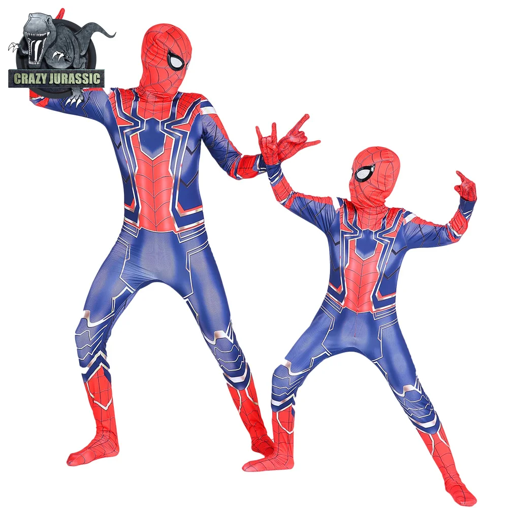 

New Spider-man costume Adult Men Kids Spiderman Cosplay Costume Zentai Spider Man Superhero Pattern Bodysuit Suit Jumpsuits