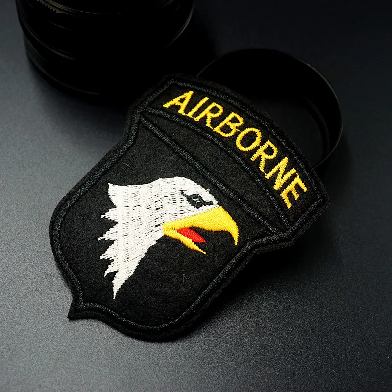 8 шт./лот нашивка в стиле AIRBORNE ARMY сделай сам милые вышитые значки хиппи железные