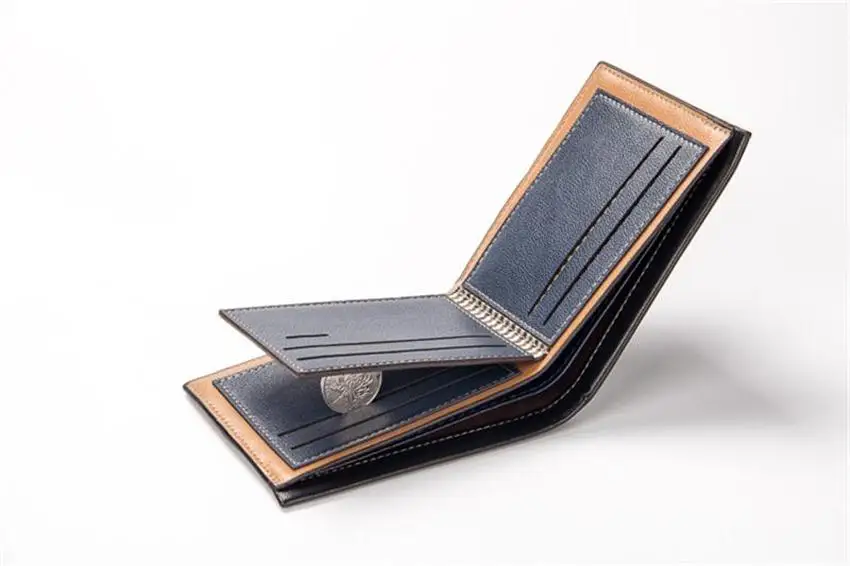 New Top Vintage Men Leather Brand Luxury Wallet Short Slim Male Purses Money Clip Credit Card Dollar Price Portomonee Carteria