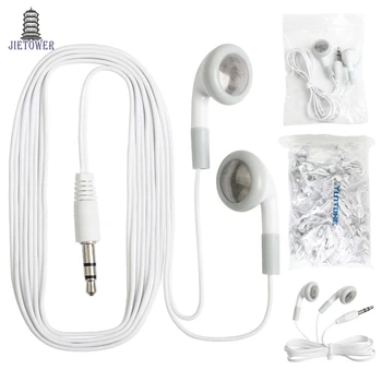 

5000pcs/LOT Headphone White 3.5mm Cheapest earphone for mp3 mp4 For Mobile phone for school hospital Museum meet gift wholesale