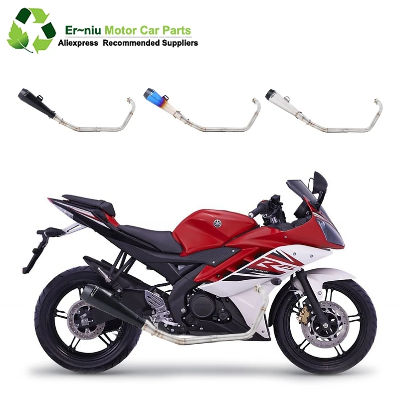 R15 YZF-R15 MT15 мотоцикл полная система глушитель побега Модифицированная Соединительная труба слипоны для yamaha R15 2008