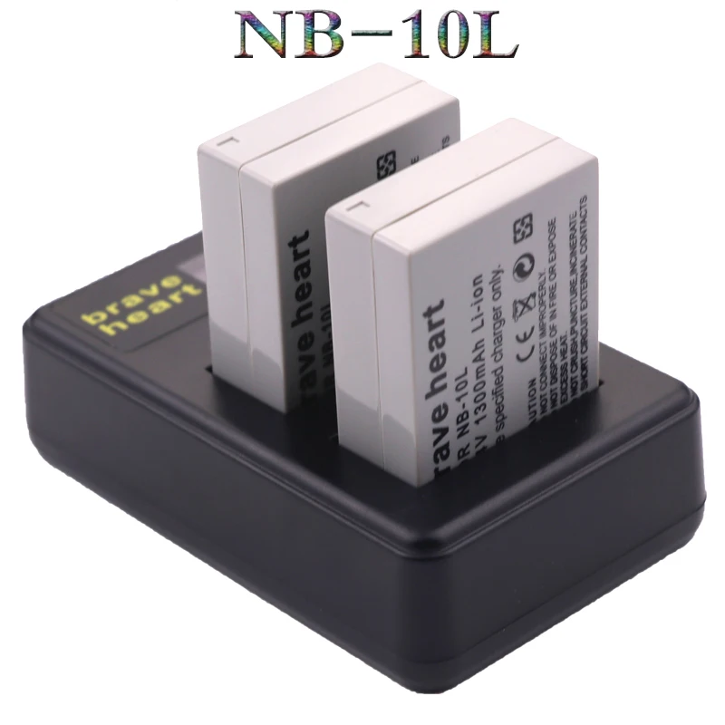 4 шт. NB-10L NB 10L NB10L Перезаряжаемые батареи для камеры+ ЖК-дисплей USB Зарядное устройство для Canon G1X G15 G16 SX40HS SX50HS SX60HS SX40 SX50 HS