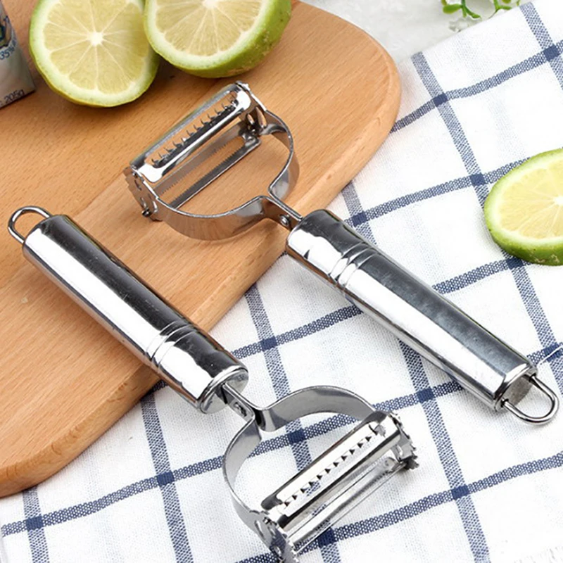 

Stainless Steel Potato Carrot Grater Planing Kitchen Tools Dual Fruit Vegetable Peeler&Julienne Peeler Cutter Sharp