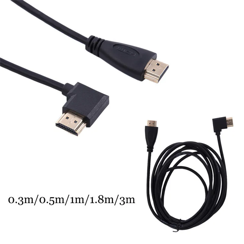1080P HD HDMI кабель прямой вправо преобразующий Кабель 1 4 3D для DVD ТВ телеприставки