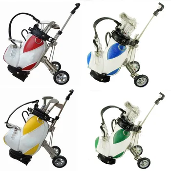 

Unique Golf Trolley Pen Holder with 3 pens with colored box packing