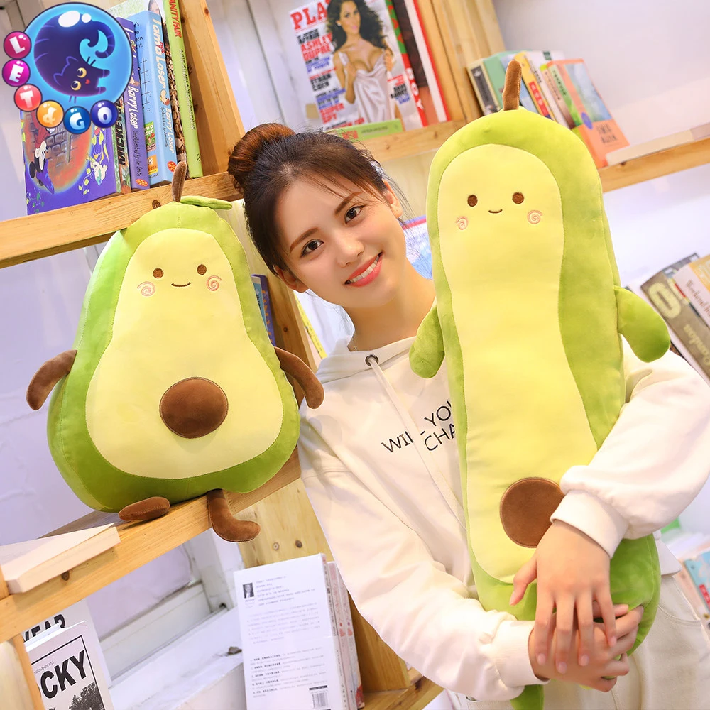 

1pc Avocado Fruits Plush Plant Toys Kawaii Cartoon Cute Stuffed Food Doll Back Cushion Boys Girls Bedtime Throw Pillow Gifts