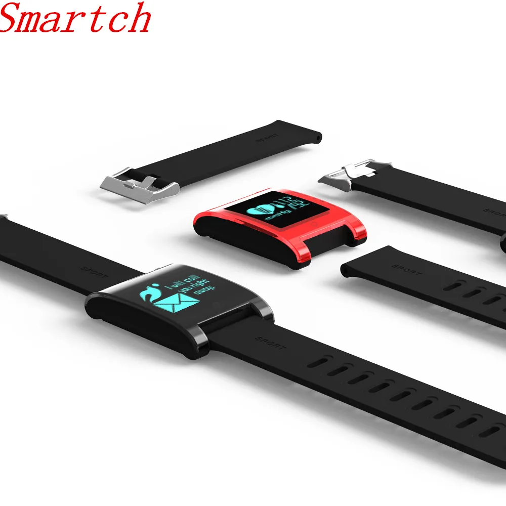 Smartch DM68 Smart Band Passometer Wristband Fitness Tracker Blood Pressure Heart Rate Monitor Bluetooth Bracelet For