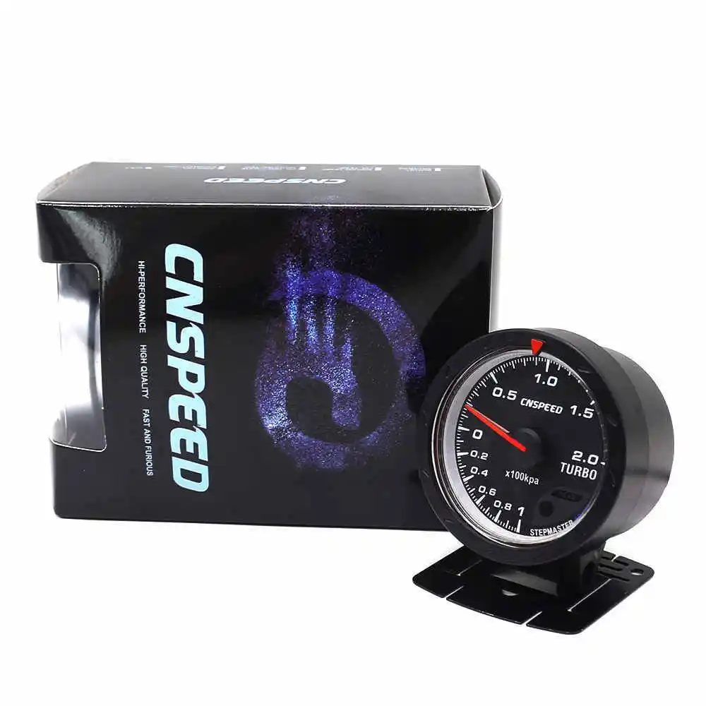 Бесплатная доставка CNSPEED 60 мм Автомобильный датчик турбонаддува + Регулируемый