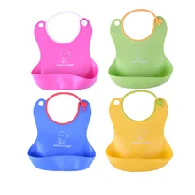 Водонепроницаемый маленьких силиконовый нагрудник одноразовые нагрудник дети слюны Полотенца Мальчики Девочки Дети аксессуары для кормления