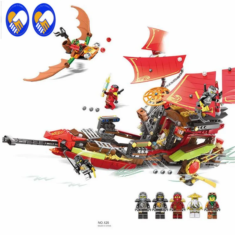 

A Toy A Dream 2017 Bozhi 125 Ninja Building Blocks Final Fight of Destiny's Bounty Blocks Kids Bricks Toys with Lepin 06020