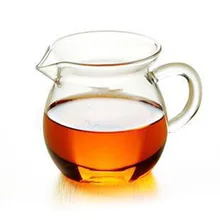 2 шт. ручной работы термостойкого стекла чайная церемония аксессуары справедливой чашки чая сепаратор чайная чашка из натуральной кожи