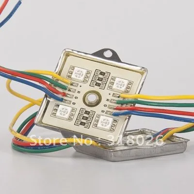 5050LED модуль алюминиевый SMD DC 12 В 4LED RGB Led СВЕТОДИОДНЫЙ знак подсветка для каналов