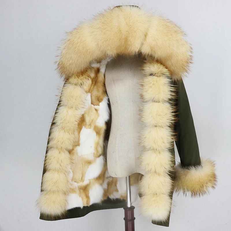 OFTBUY Waterproof Parka Winter Jacket Women Real Fur Coat Fox Fur Collar Hood Fox Fur Liner Warm Streetwear Detachable New