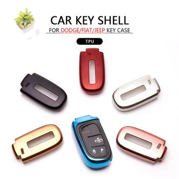 

KUKAKEY Car Key Case Cover For Jeep Grand Cherokee Chrysler 300C Renegade Fiat Freemont Dodge Journey Key Shell Bag Car Styling