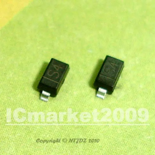 100 PCS S4 SOD 123 1N5819 MMBD5819 1206 SMD DIODE SURFACE MOUNT ...