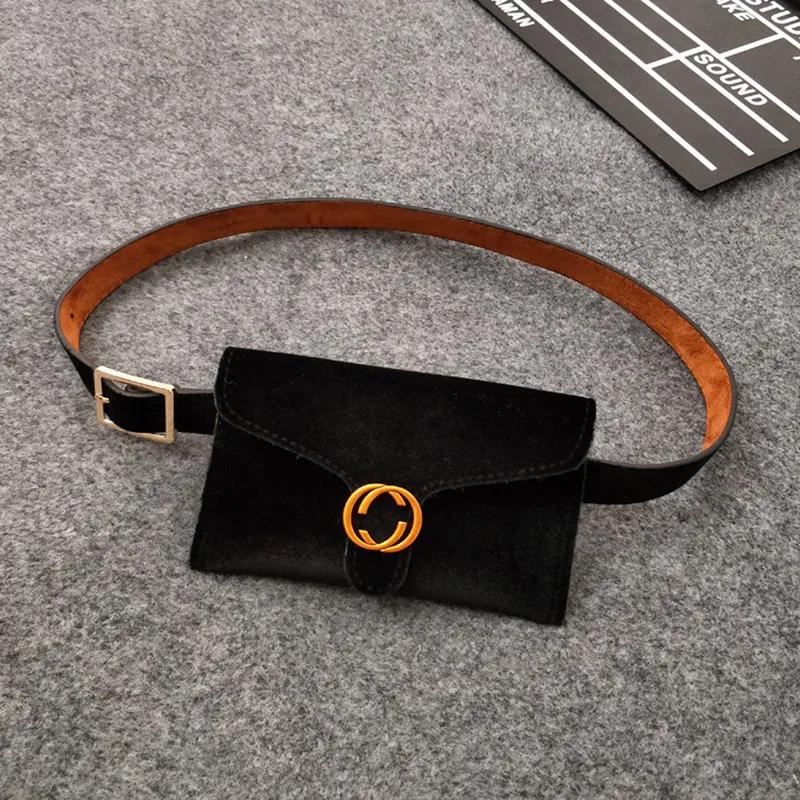 جديد حزمة مراوح للنساء Waistbag المخملية حزام الإناث 2018 المال الهاتف الخصر حزم حزمة مراوح للنساء محفظة الورك حقيبة 6 اللون