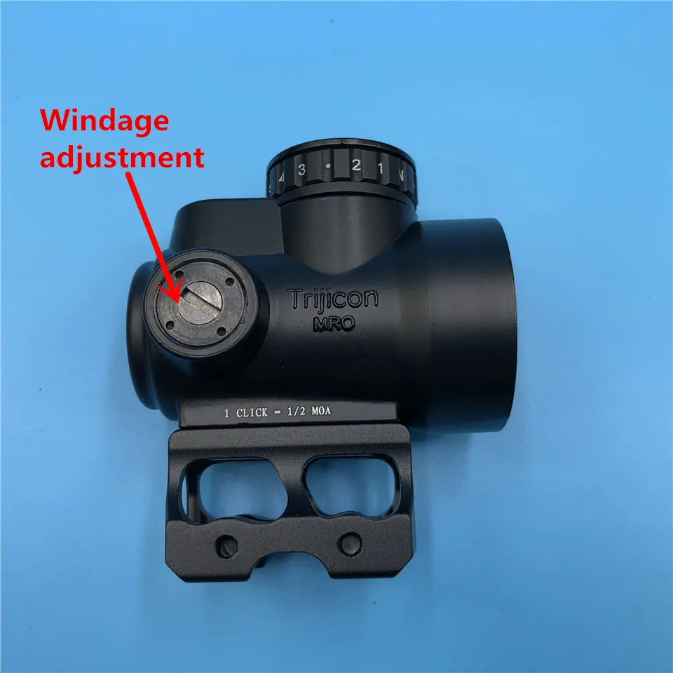 Тактический оптический прицел Trijicon MRO Style с красной точкой и высоким креплением