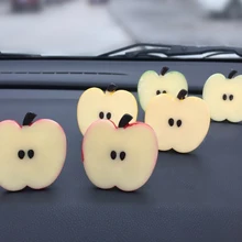 Маленький автомобильный зажим для ароматерапии кондиционера Apple, автомобильный освежитель воздуха на выходе, автомобильный освежитель воздуха на выходе, освежитель воздуха XCZ733