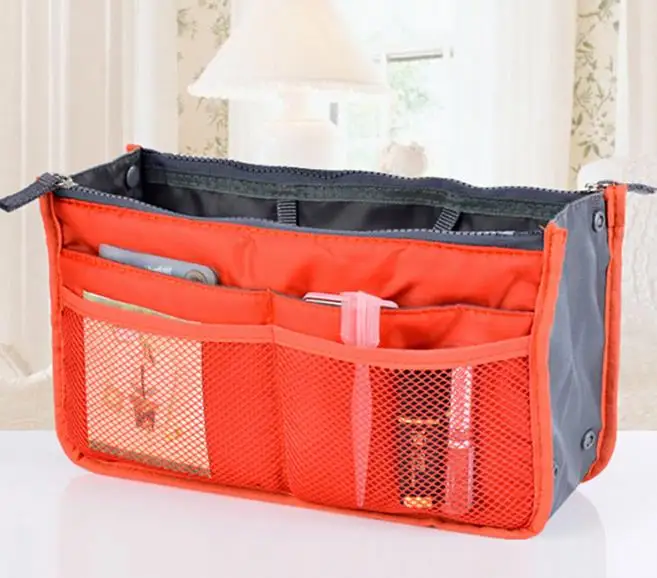 

100pcs/lot Dhl Fedex Purse Cosmetic Storage Organizer Bag Handbag Makeup Bag 10 Colors SN1165