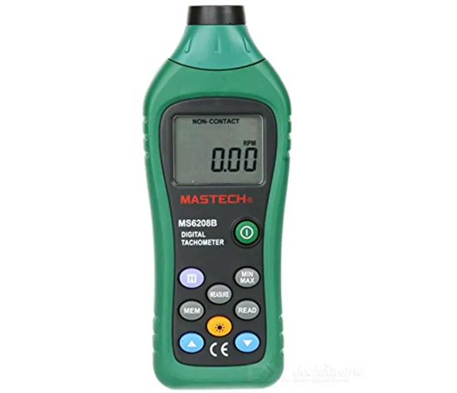 MASTECH MS6208B Non contact Digital Tachometer RPM Meter Tacometro Rotation Speed 50RPM-99999RPM 100 Data hold