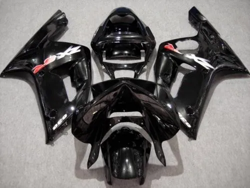 

Custom Motorcycle Fairing kit for KAWASAKI Ninja ZX6R 03 04 ZX6R 636 2003 2004 TOP gloss black Fairings set +7 gifts SQ07