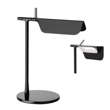 Минималистичная промышленная Лофт черная \ белая \ желтая \ синяя красивая и простая настольная лампа для чтения, освещение для учебы, вращающееся