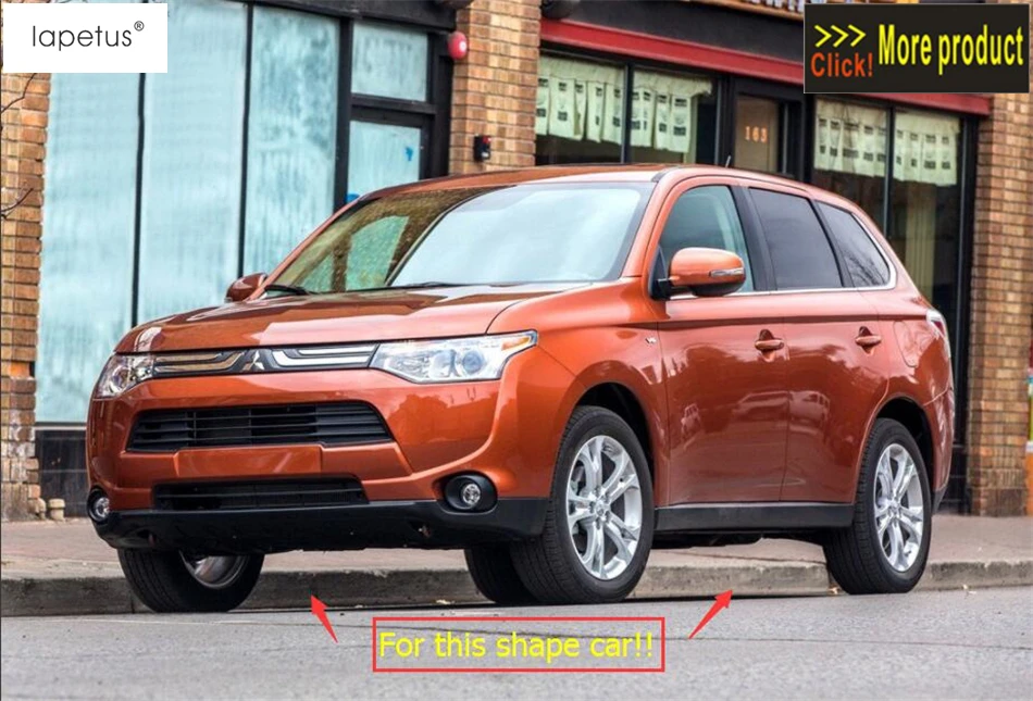 Lapetus аксессуары для Mitsubishi Outlander 2013 передняя противотуманная фара+ задняя противотуманная фара, кольцевая формовочная крышка, комплект отделки/ABS