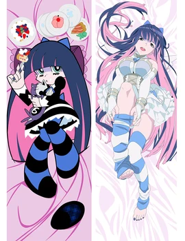 

Anime Panty & Stocking with Garterbelt characters sexy girl otaku Dakimakura throw pillow cover Hugging Body pillowcase