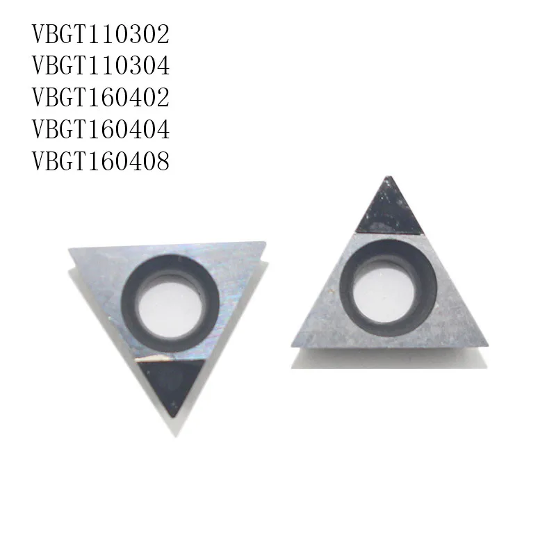 2 шт. VBGT110302 VBGT110304 VBGT160402 VBGT160404 VBGT160408 резец сверхтвердый PCD алмазные пластины CBN