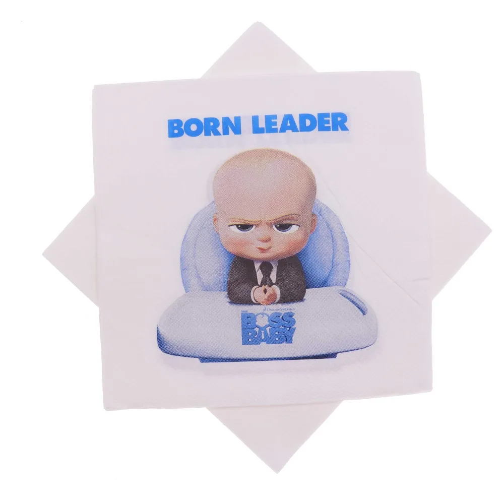 Boss baby Тема Вечеринка одноразовая посуда день рождения ребенка душ полотенце для