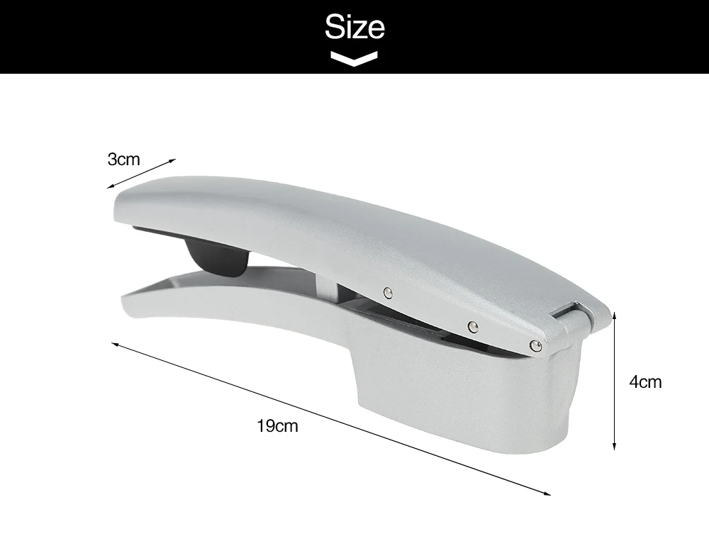 Manual Operation Aluminum Alloy Garlic Press