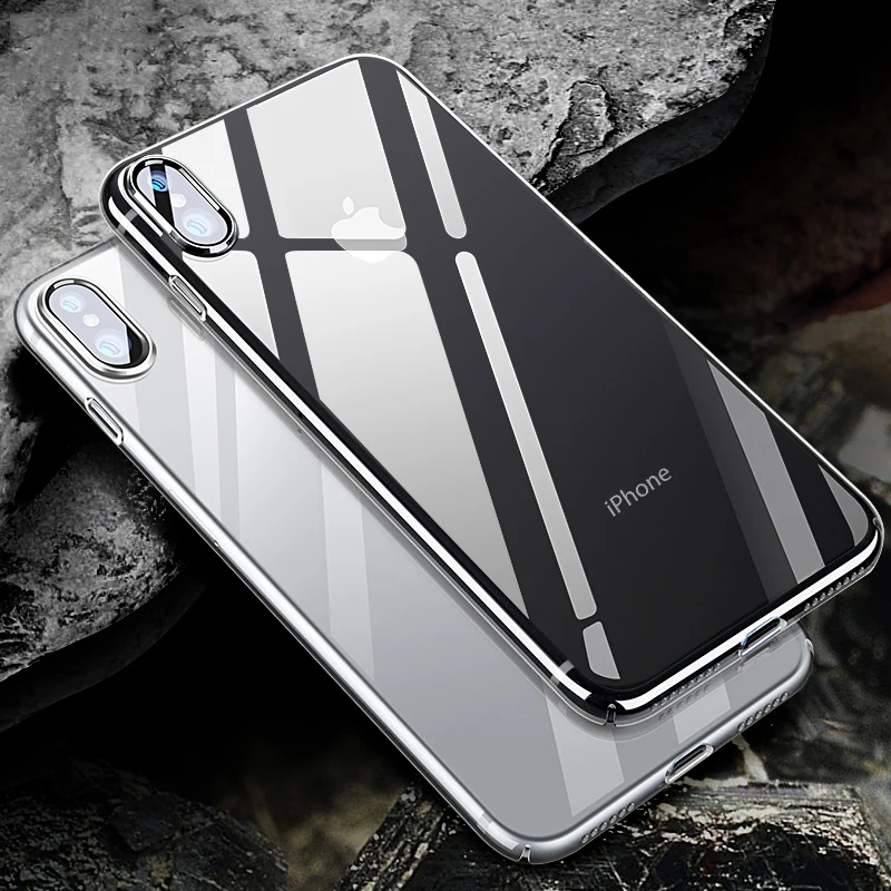 Прозрачный силиконовый мягкий ТПУ чехол для iPhone X XS MAX XR прозрачные чехлы