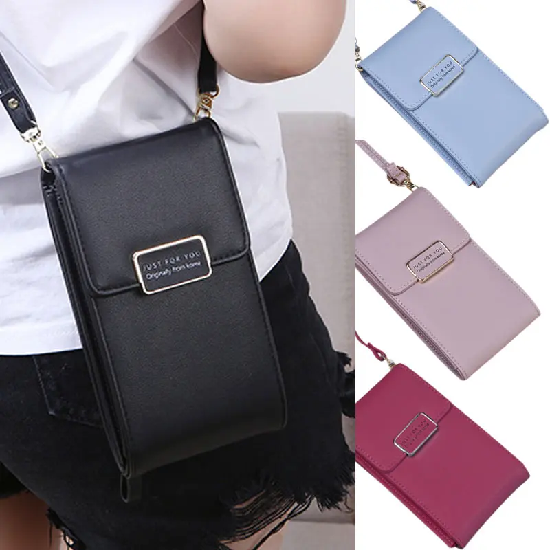 

2019 New Fashion Women PU Crossbody Mobile Phone Wallet Gift Mini Rectangle Shoulder Bag BS88