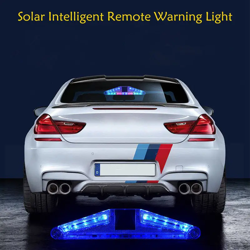 

Wireless Remote Controller Solar Powered Car Anti Rear-End Warning Light Folding Flashing Arrow Strobe Light Decorative Lights