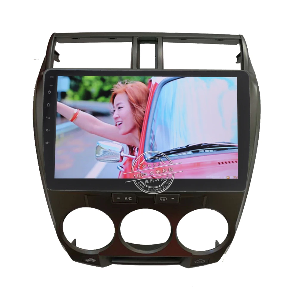 Cheap HACTIVOL 10.1" Quad core car radio gps navi for Honda City 2008-2014 android 7.0 car DVD video player with 1G RAM 16G ROM 3