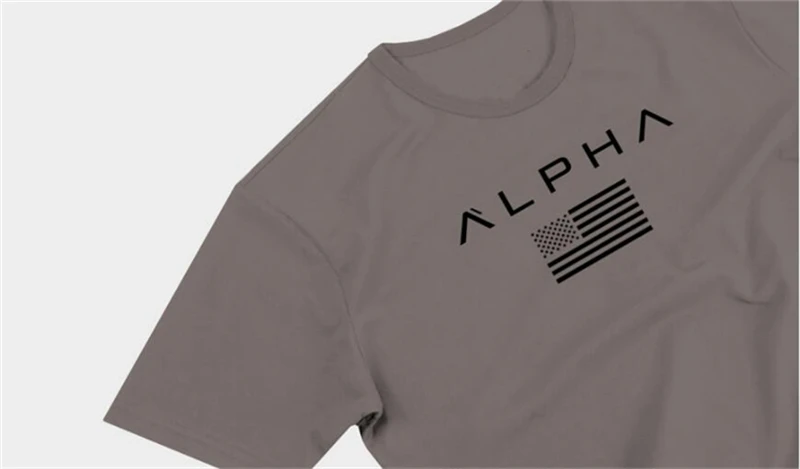 Крутые мужские футболки, модная футболка ALPHA Industries, хлопковая футболка с коротким рукавом, летняя стильная удобная футболка, размер M-3XL