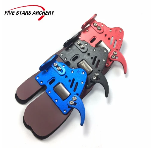 

DECUT Archery Finger Tab RUGB Left and Right Hand Archery Finger Guard Protection Pad Glove Tab for Bow Finger Protector