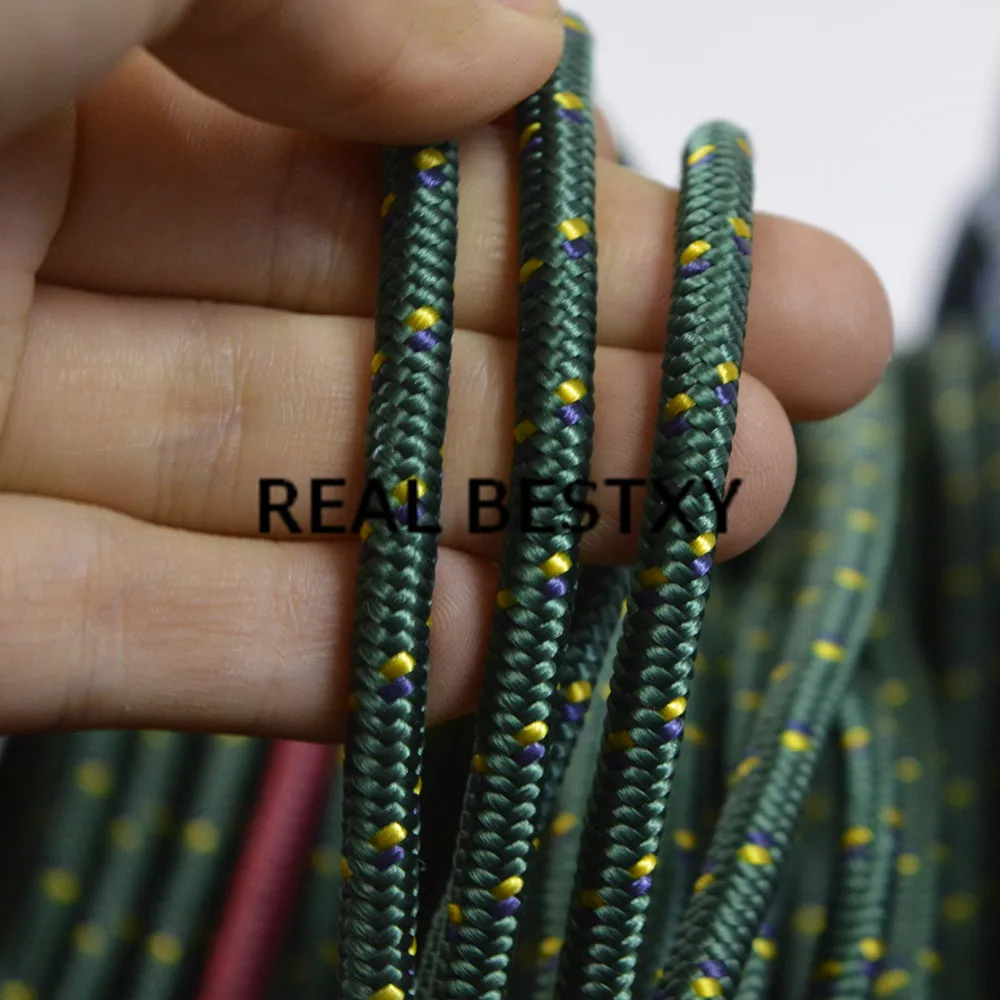 

REAL BESTXY 10m/lot 5mm green nylon rope for bracelet making nylon cords green 5mm DIY jewelry cords nylon cords jewelry finding