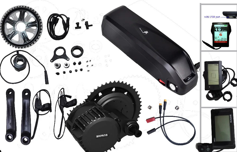 ЕС CA NZ нет налога! Bafang mid drive kit BBS02 48 Вольт 750 Вт eBike комплект гидравлический тормоз для MTB+ 48 в 52 в 13Ah 15Ah аккумулятор