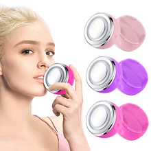 Новая Очищающая маска для лица импортер Цветной световой Вибрационный анализатор красоты постоянная температура очищающий лосьон щетка с 3 цветами