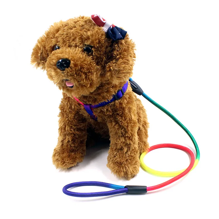 

Pet Dog Leash Nylon Print Dog Leashes Rope Small Medium Lead for Dogs Cat Puppy 120cm Colorful round rope leash