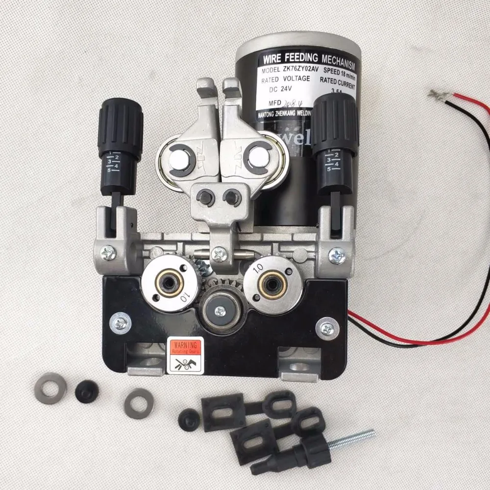 Проволочный питатель DC 24 В двойной привод сварочная проволока Подающая сборка ZK 76ZY-02AV для MIG/MAG сварочный аппарат